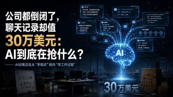 公司都倒闭了,聊天记录却值30万美元:AI到底在抢什么?